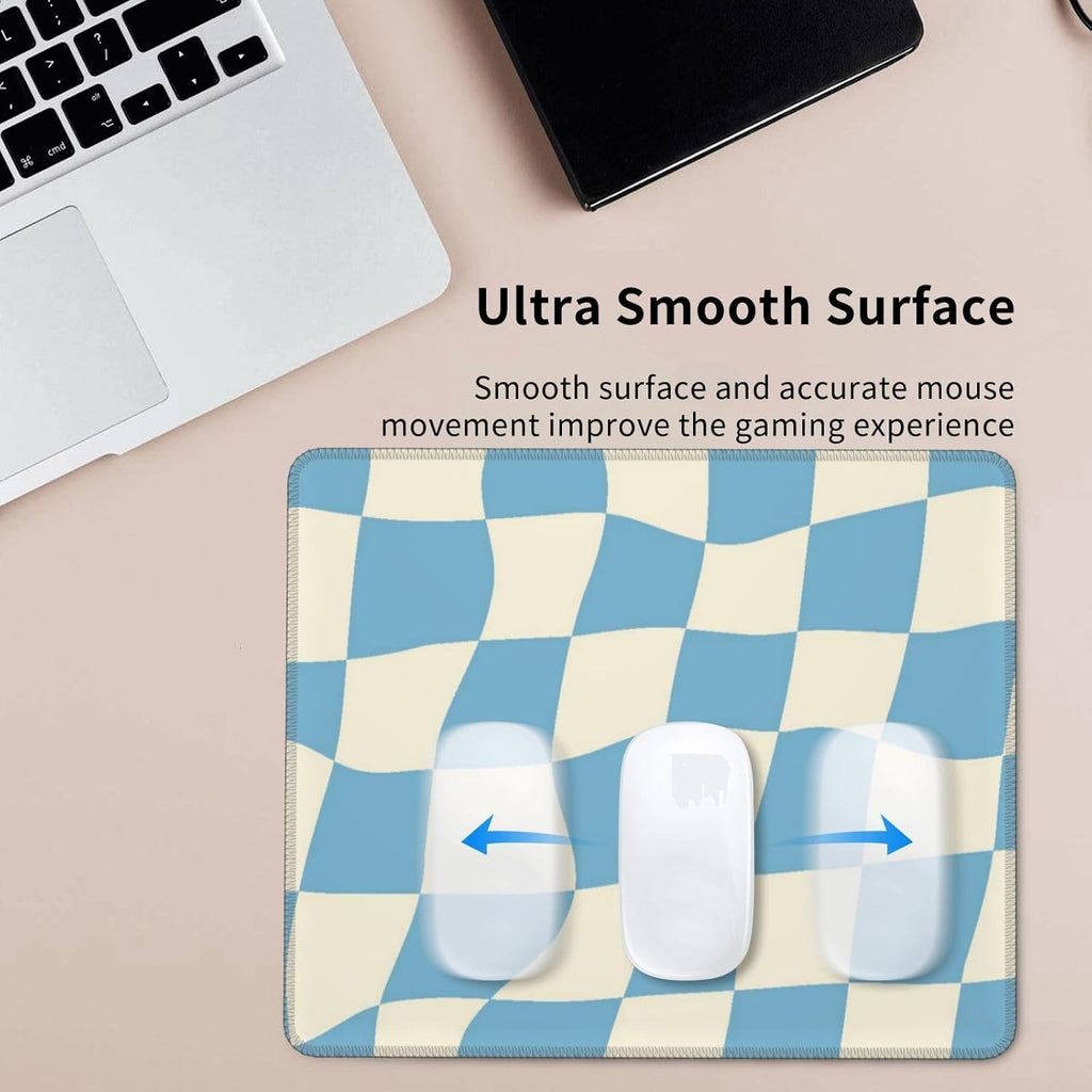 11 Checkered Mouse Pad,Blue Mouse Pad,Boho Mouse Pad,Aesthetic Mouse Pad,Retro Mouse Pad,Cute Mouse Pad,Small Mouse Pad,8.3 * 10.3 Inches