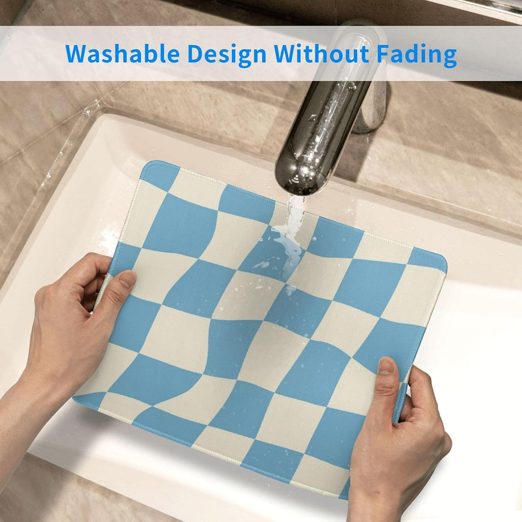 11 Checkered Mouse Pad,Blue Mouse Pad,Boho Mouse Pad,Aesthetic Mouse Pad,Retro Mouse Pad,Cute Mouse Pad,Small Mouse Pad,8.3 * 10.3 Inches