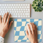 11 Checkered Mouse Pad,Blue Mouse Pad,Boho Mouse Pad,Aesthetic Mouse Pad,Retro Mouse Pad,Cute Mouse Pad,Small Mouse Pad,8.3 * 10.3 Inches