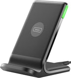 Wireless Charger, 15W Fast Wireless Charging Phone Station with LED