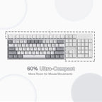 K617 Wired 60% Compact Hot-Swap RGB Gaming Mechanical Keyboard